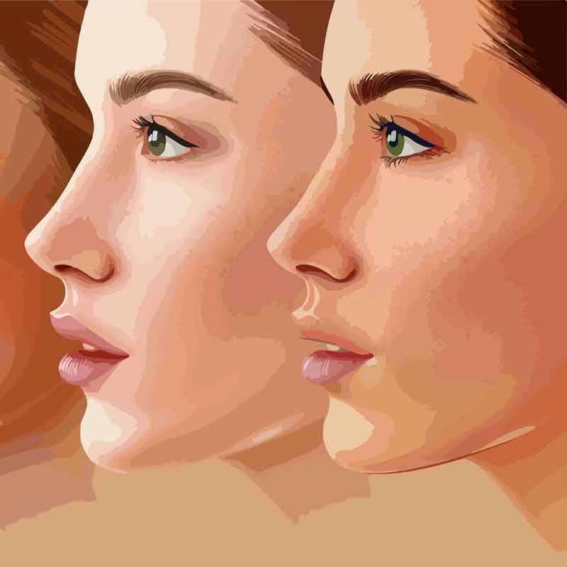 A still 3D render view from skin aging animation