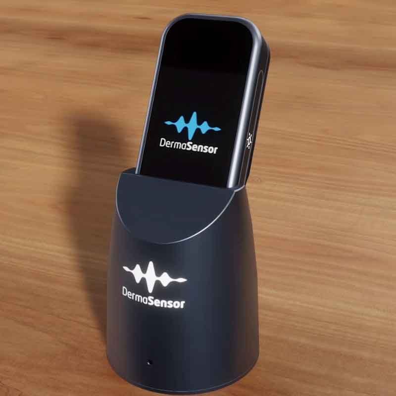 3D rendered view of DermaSensor, a medical device used to detect skin cancer