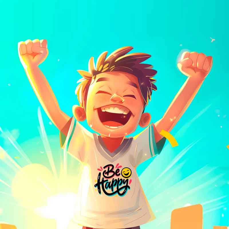 A scene extract from motivation animation video