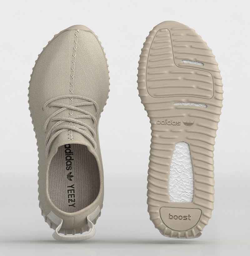 A 3D rendered image for the shoe design