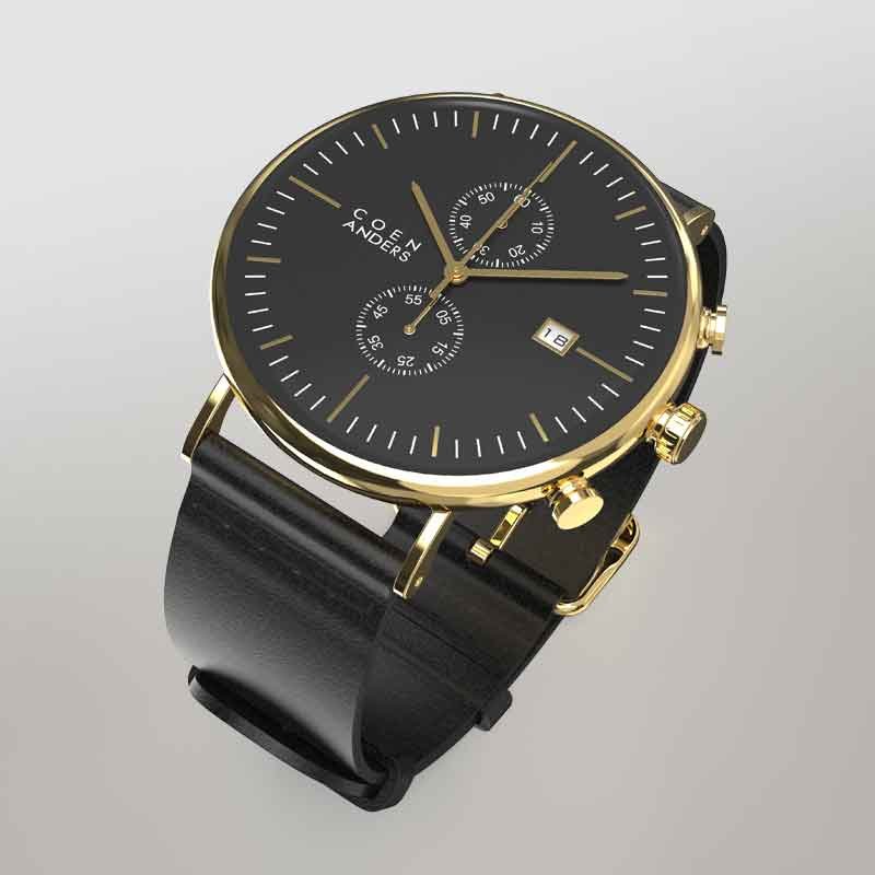 3D modelling and rendering for a wrist watch