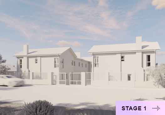 architectural 3D modelling done for a townhouse project in South Africa