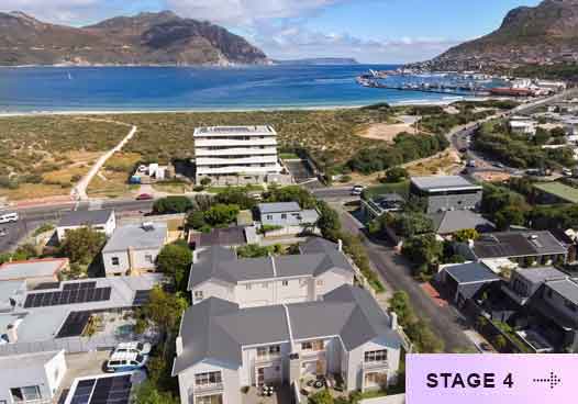 Final high quality 3D render image showing 3D photomontage view of townhouse in South Africa