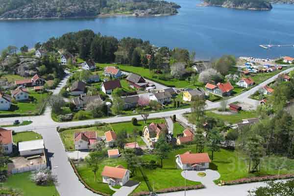 3D aerial photomontage rendering for a villa project in Östermalm, Stockholm, Sweden